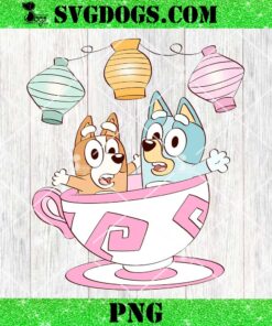 Bluey Teacup Ride PNG, Bluey And Bingo Tea Cup Ride PNG