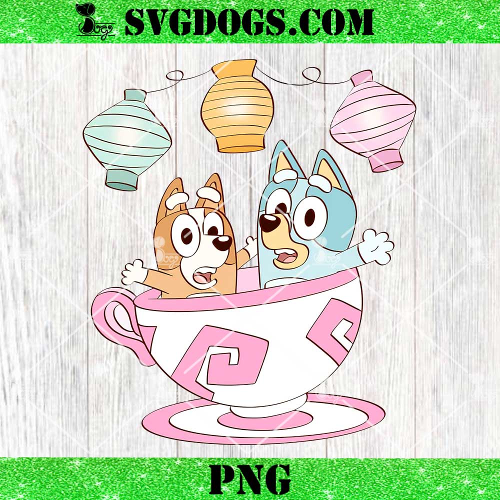 Bluey Teacup Ride PNG, Bluey And Bingo Tea Cup Ride PNG Bluey Teacup Ride PNG, Bluey And Bingo Tea Cup Ride PNG
