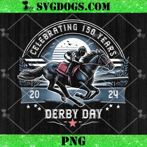 Celebrating 150 Years Derby Day 2024 PNG, Horse Racing PNG