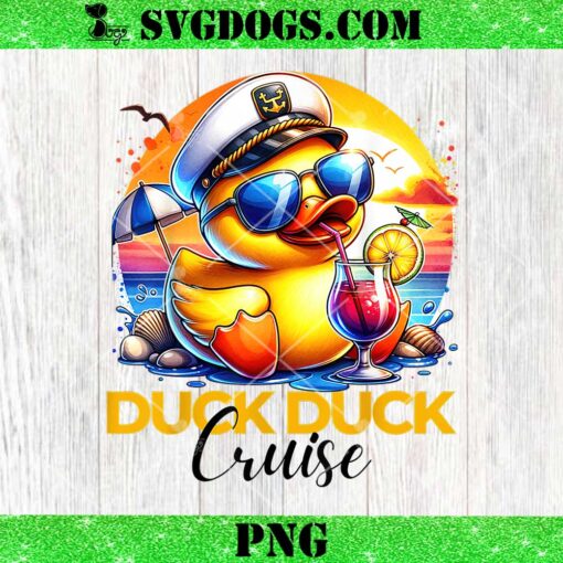 Duck Duck Cruise PNG, Funny Family Cruising Matching Group PNG