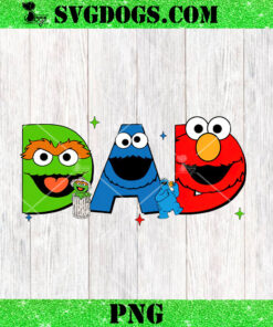 Elmo Dad Sesame Street PNG, Happy Fathers Day PNG