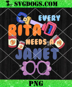 Every Rita Needs A Janet PNG, Bluey Grannies PNG