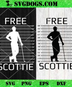 Funny Free Scottie Mug Shot SVG