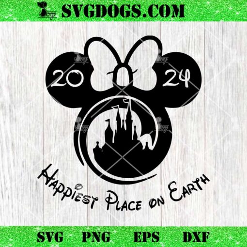 Happiest Place On Earth 2024 Magic Kingdom SVG, Disneyland SVG, Magic Kingdom SVG PNG EPS DXF