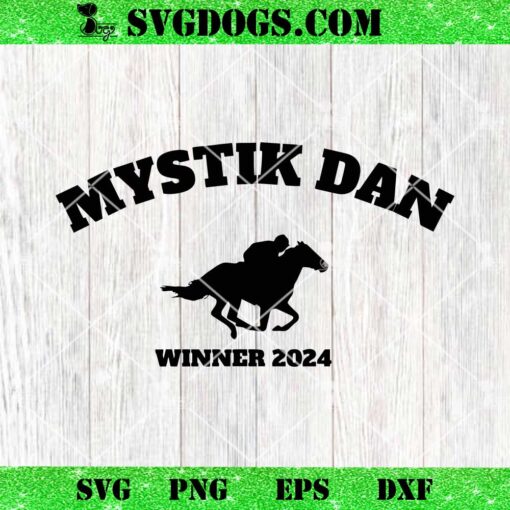Horse Racing Mystik Dan Winner 2024 SVG