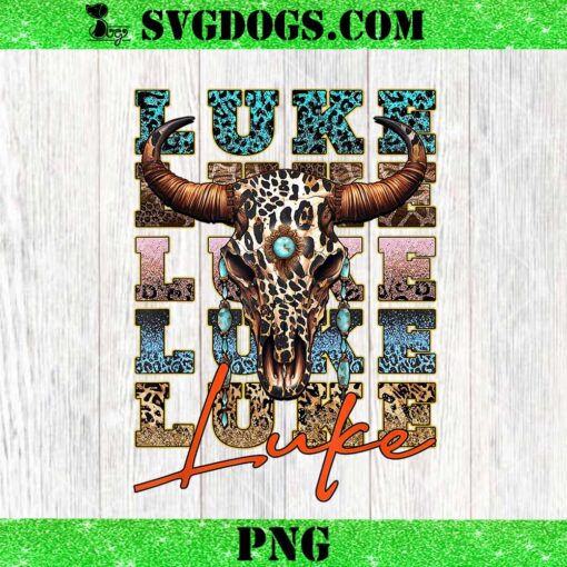 I Love Luke PNG, Cow Skull PNG