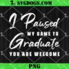 8th Grade Level Complete PNG, Video Game Graduation PNG, Eighth Grade Graduate PNG