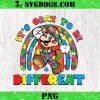 Its Okay To Be Different Super Mario PNG, Autism Super Mario PNG
