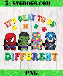 Its Okay To Be Different Superhero PNG, Autism Superhero PNG