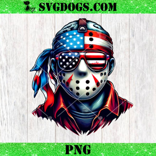 Jason Voorhees Horror Character 4th Of July PNG, Independence Day PNG