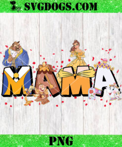 Mama Beauty And The Beast PNG, Belle Mothers Day PNG