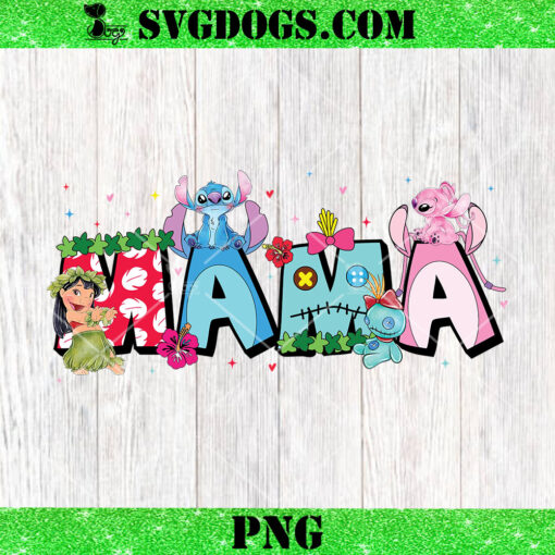 Mama Cartoon Lilo And Stitch PNG, Disney Mother’s Day PNG