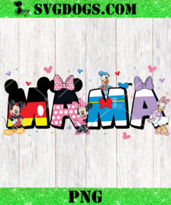 Mama Cartoon Mickey Minnie Donald PNG, Mother’s Day Disney PNG