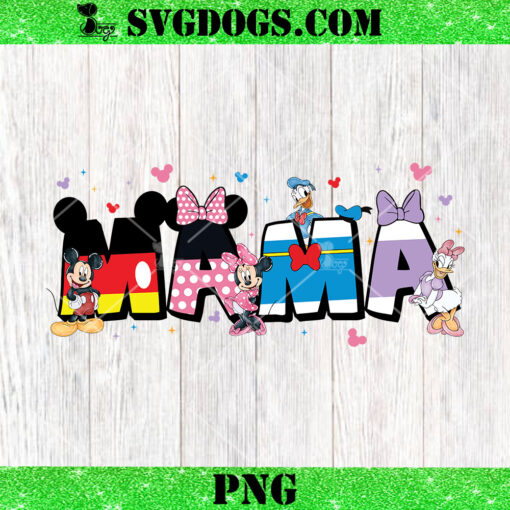 Mama Cartoon Mickey Minnie Donald PNG, Mother’s Day Disney PNG