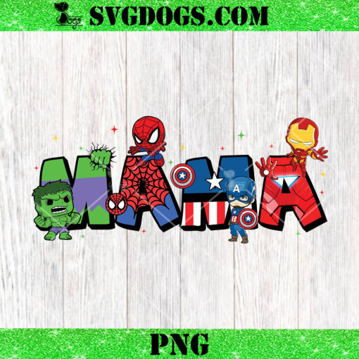 Mama Superhero PNG, Mom Avengers PNG