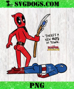 Marvel Deadpool And Wolverine Captain America New In Town PNG, Superhero PNG