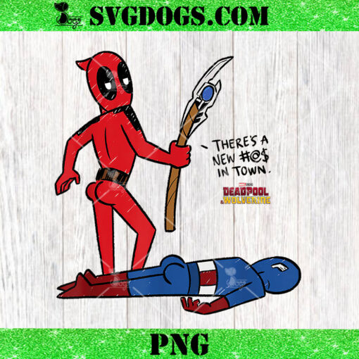 Marvel Deadpool And Wolverine Captain America New In Town PNG, Superhero PNG