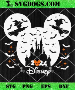 Mickey Disney Halloween 2024 SVG, Mickey Castle Halloween SVG PNG DXF EPS