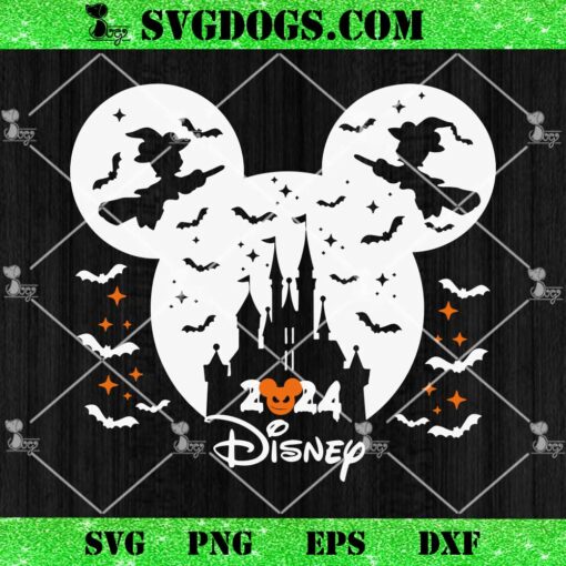 Mickey Disney Halloween 2024 SVG, Mickey Castle Halloween SVG PNG DXF EPS