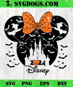 Minnie Disney Halloween 2024 SVG, Minnie Castle Halloween SVG PNG DXF EPS