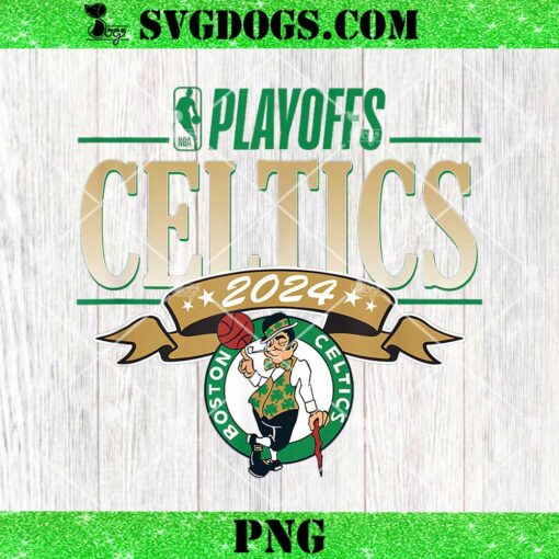 NBA Licensed Boston Celtics 2024 Playoffs PNG