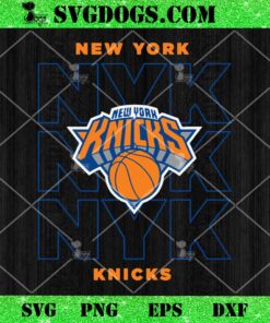 New York Knicks Stacked City Logo SVG, Basketball Team SVG PNG DXF EPS