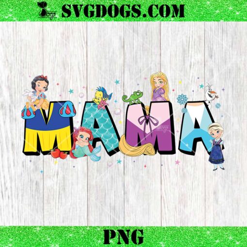 Princess Cartoon Mama PNG, Cartoon Mother’s Day PNG