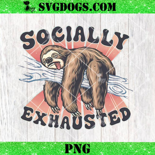 Socially Exhausted PNG, Sloth PNG, Introvert PNG
