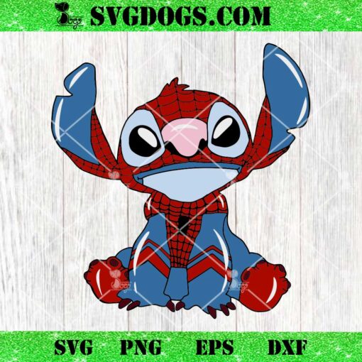Stitch Spiderman SVG, Stitch Superhero SVG PNG DXF EPS