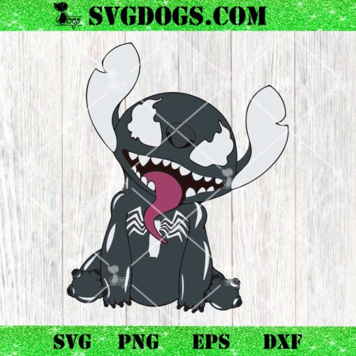 Stitch Venom SVG PNG, Stitch Marvel SVG PNG DXF EPS