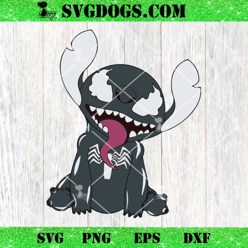 Stitch Venom SVG PNG