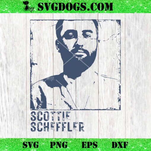 Vintage Scottie Scheffler Mug Shot SVG