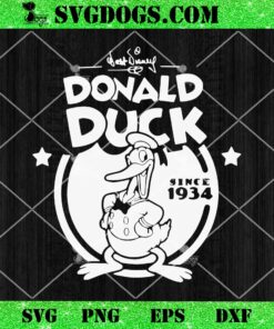 Walt Disney Donald Duck Since 1934 SVG, Duck SVG PNG EPS DXF