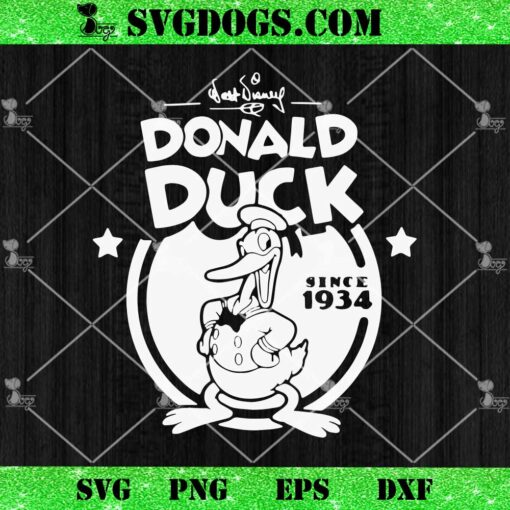 Walt Disney Donald Duck Since 1934 SVG, Duck SVG PNG EPS DXF