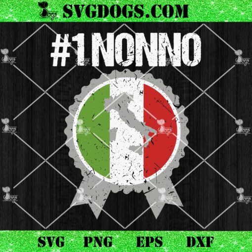 #1 Nonno Italy Flag SVG, Grandfather SVG, Grandpa SVG