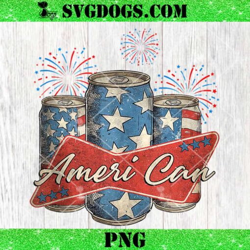 Beer American Flag PNG, 4th Of July Merica PNG