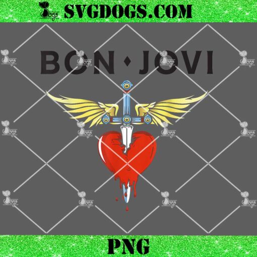 Bon Jovi Heart Dagger PNG