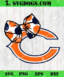 Chicago Bears Bow SVG PNG