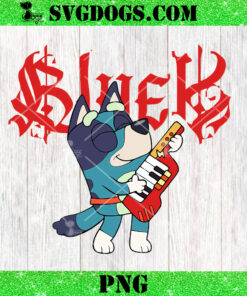 Death Metal Bluey PNG, Bluey Metal PNG