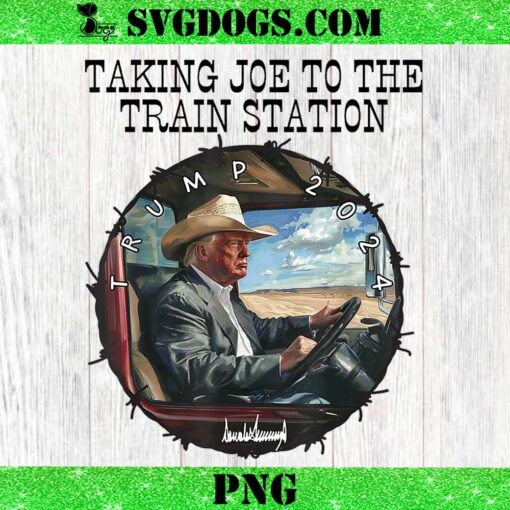 Donald Trump Taking Joe To The Train Station PNG