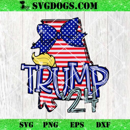 Doodle State Alabama Trump 24 SVG PNG
