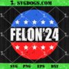 Funny I’m Voting For The Convicted Felon SVG, Trump Glasses Us Flag SVG PNG DXF EPS