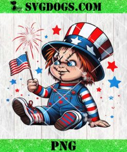 Funny Chucky 4th Of July PNG, Horror 4th Of July PNG