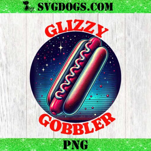 Glizzy Gobbler PNG, Funny Hot Dog PNG