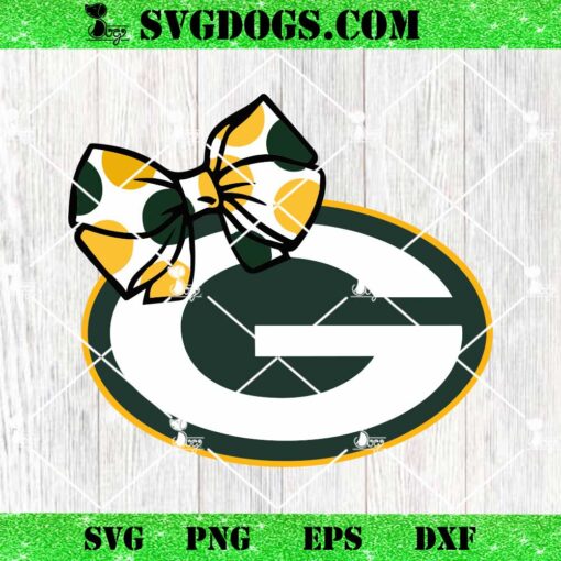 Green Bay Packers Bows SVG PNG