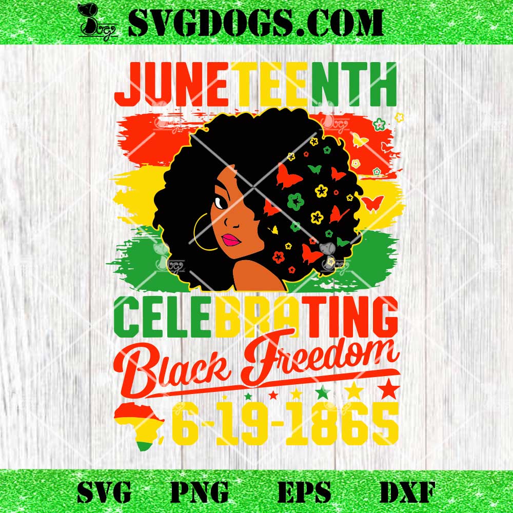 Juneteenth Celebrating Black Freedom 1865 SVG