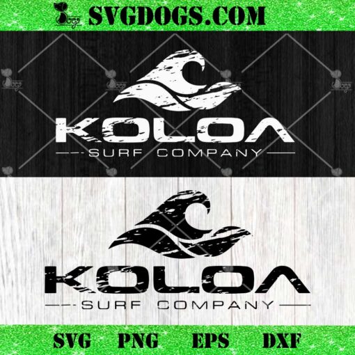 Koloa Surf Surf Company SVG, Koloa Surf Vintage Wave Logo SVG PNG DXF EPS