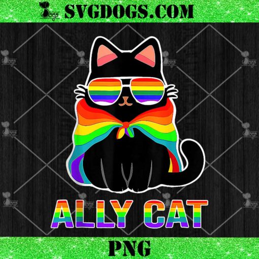 LGBT Ally Cat Be Kind Gay Rainbow PNG, Funny LGBTQ Gift Idea PNG