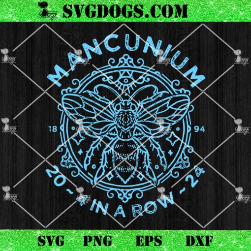 Mancunium Four In A Row SVG, Manchester City Mancunium 2024 SVG PNG EPS DXF