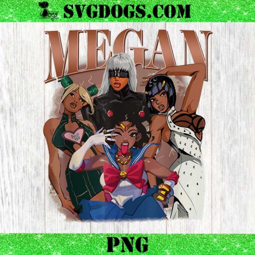 Megan Moon Megan First Name Personalized PNG, Megan Thee Stallion PNG